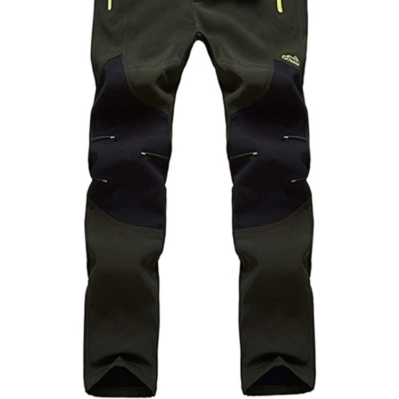 New Mens Heavy Insulated Snow Pants w/ Belt - Picture 2 of 2